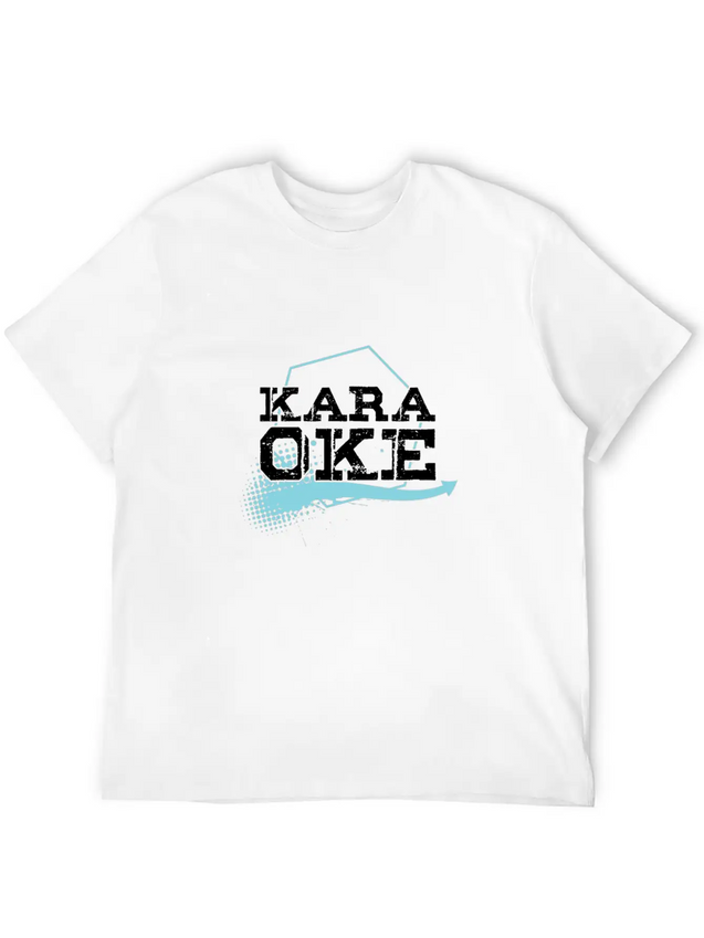 Karaoke Oke Singing Song Music Microphone Gift Lightweight Cotton T-Shirt – Daily Comfort Graphic Shirt