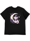 Kawaii Gothic Axolotl Pastel Gothic Goth Lightweight Cotton T-Shirt – Daily Comfort Graphic Shirt