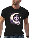 Kawaii Gothic Axolotl Pastel Gothic Goth Lightweight Cotton T-Shirt – Daily Comfort Graphic Shirt