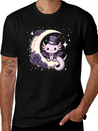 Kawaii Gothic Axolotl Pastel Gothic Goth Lightweight Cotton T-Shirt – Daily Comfort Graphic Shirt