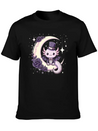 Kawaii Gothic Axolotl Pastel Gothic Goth Lightweight Cotton T-Shirt – Daily Comfort Graphic Shirt