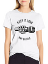 Keep It Loud Rap Battle, Rapper, Music, Microphone Lightweight Cotton T-Shirt – Daily Comfort Graphic Shirt