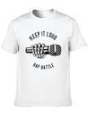 Keep It Loud Rap Battle, Rapper, Music, Microphone Lightweight Cotton T-Shirt – Daily Comfort Graphic Shirt