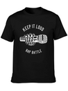 Keep It Loud Rap Battle, Rapper, Music, Microphone Lightweight Cotton T-Shirt – Daily Comfort Graphic Shirt