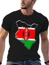 Kenya Flag Map Lightweight Cotton T-Shirt – Daily Comfort Graphic Shirt