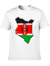 Kenya Flag Map Lightweight Cotton T-Shirt – Daily Comfort Graphic Shirt