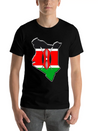 Kenya Flag Map Lightweight Cotton T-Shirt – Daily Comfort Graphic Shirt