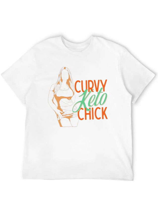 Keto Life Design For Curvy Keto Woman Lightweight Cotton T-Shirt – Daily Comfort Graphic Shirt