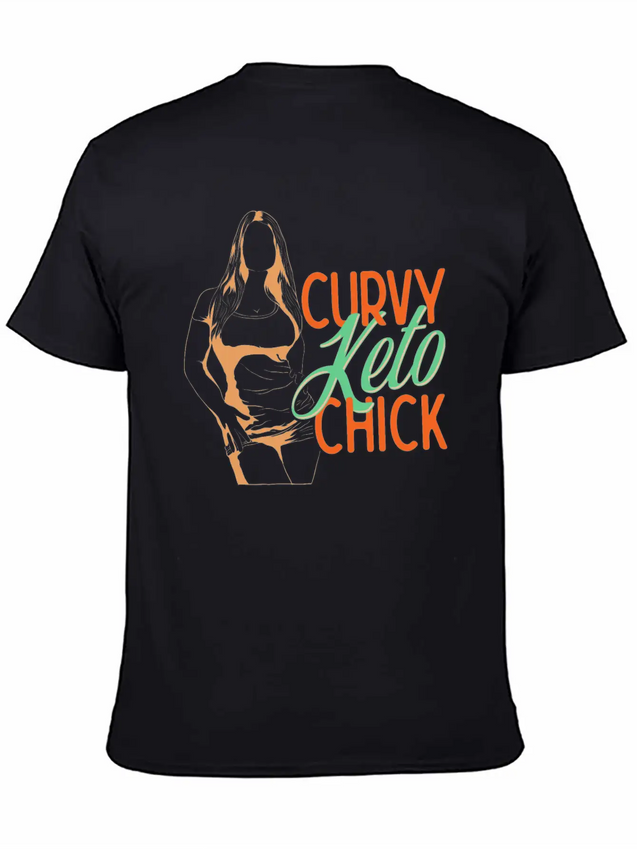 Keto Life Design For Curvy Keto Woman Lightweight Cotton T-Shirt – Daily Comfort Graphic Shirt