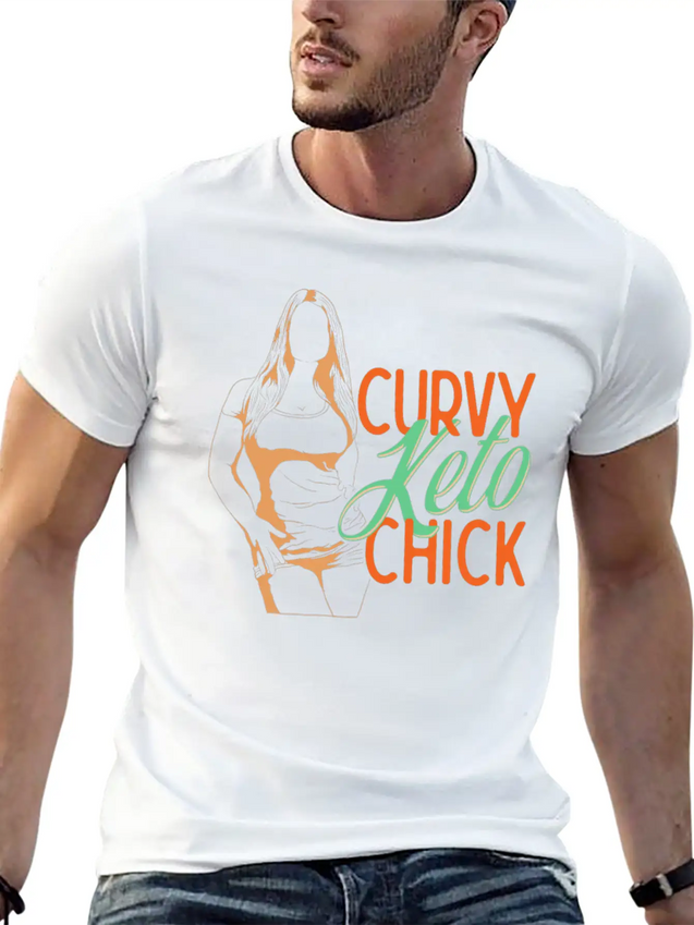 Keto Life Design For Curvy Keto Woman Lightweight Cotton T-Shirt – Daily Comfort Graphic Shirt