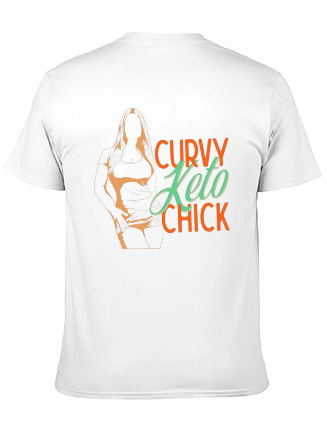 Keto Life Design For Curvy Keto Woman Lightweight Cotton T-Shirt – Daily Comfort Graphic Shirt