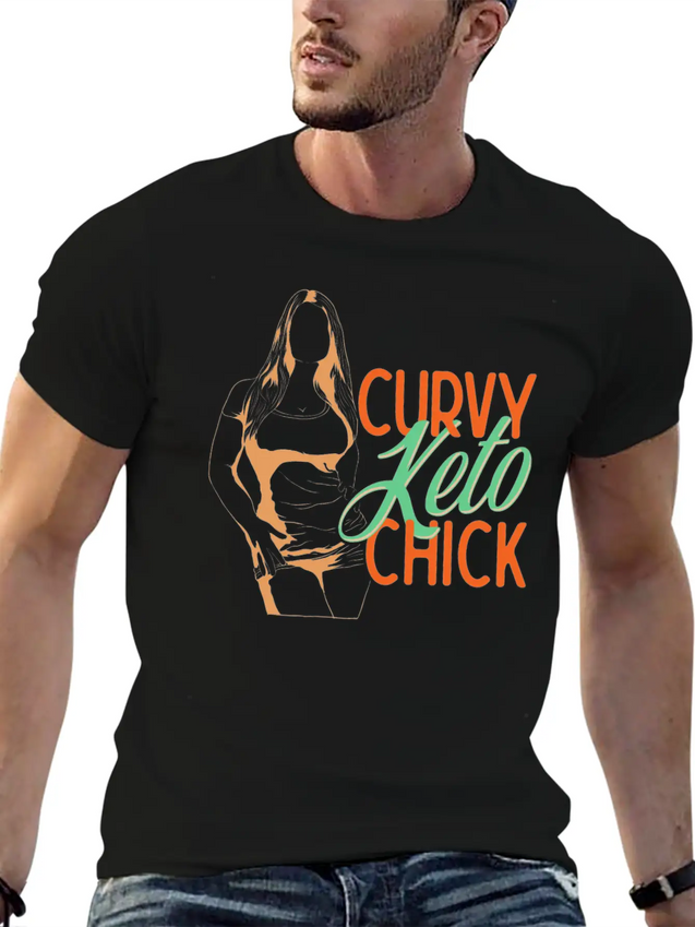 Keto Life Design For Curvy Keto Woman Lightweight Cotton T-Shirt – Daily Comfort Graphic Shirt