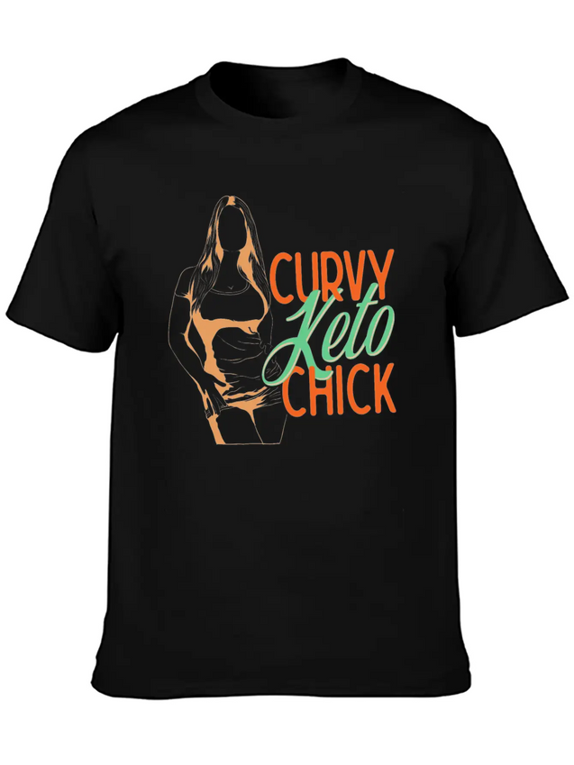 Keto Life Design For Curvy Keto Woman Lightweight Cotton T-Shirt – Daily Comfort Graphic Shirt