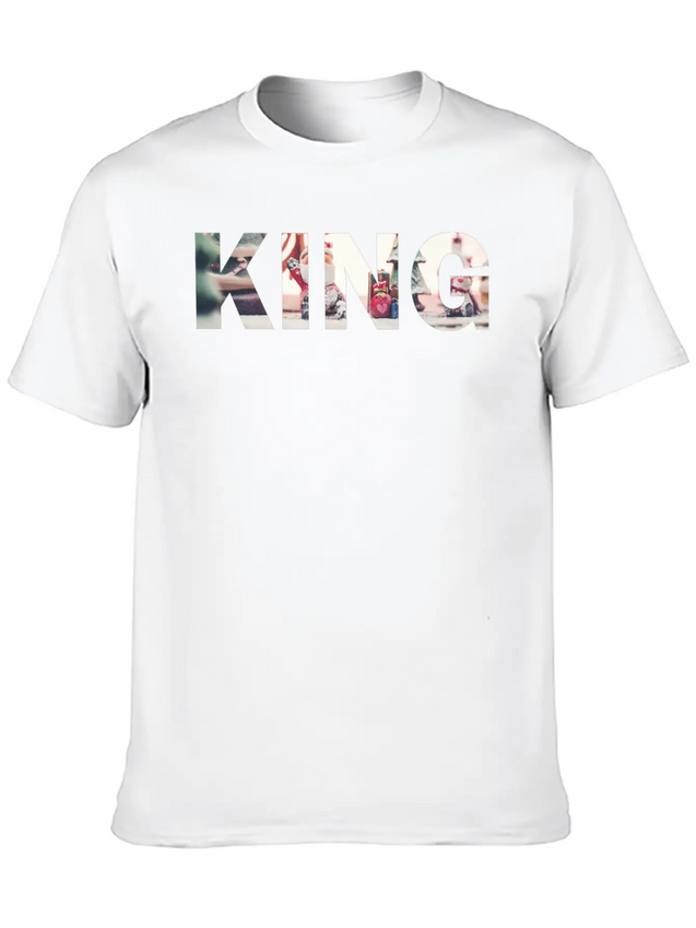KING Lightweight Cotton T-Shirt – Daily Comfort Graphic Shirt