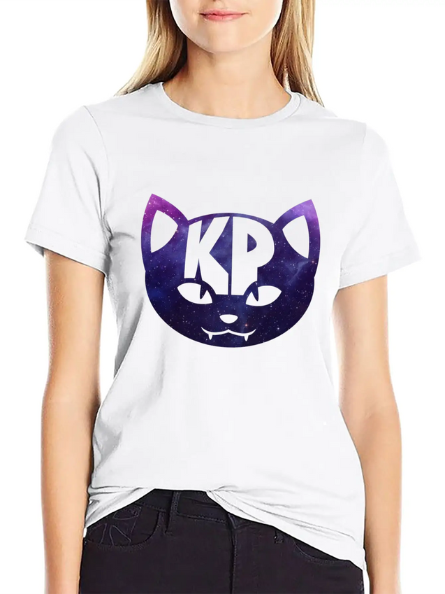 KP Cat Galaxy Kids Hoodie Lightweight Cotton T-Shirt – Daily Comfort Graphic Shirt