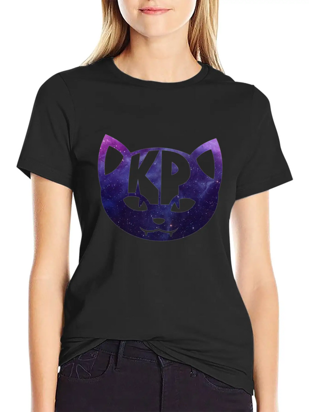 KP Cat Galaxy Kids Hoodie Lightweight Cotton T-Shirt – Daily Comfort Graphic Shirt