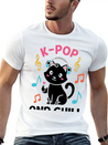 Kpop And Chill K Pop Music, Korean Pop Music Lightweight Cotton T-Shirt – Daily Comfort Graphic Shirt