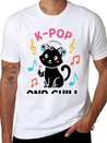 Kpop And Chill K Pop Music, Korean Pop Music Lightweight Cotton T-Shirt – Daily Comfort Graphic Shirt