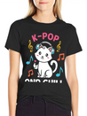 Kpop And Chill K Pop Music, Korean Pop Music Lightweight Cotton T-Shirt – Daily Comfort Graphic Shirt