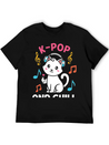 Kpop And Chill K Pop Music, Korean Pop Music Lightweight Cotton T-Shirt – Daily Comfort Graphic Shirt