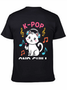Kpop And Chill K Pop Music, Korean Pop Music Lightweight Cotton T-Shirt – Daily Comfort Graphic Shirt