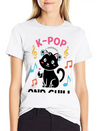 Kpop And Chill K Pop Music, Korean Pop Music Lightweight Cotton T-Shirt – Daily Comfort Graphic Shirt