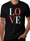 L O V E / L I E B E / A M O U R Lightweight Cotton T-Shirt – Daily Comfort Graphic Shirt