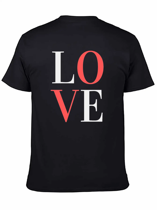 L O V E / L I E B E / A M O U R Lightweight Cotton T-Shirt – Daily Comfort Graphic Shirt