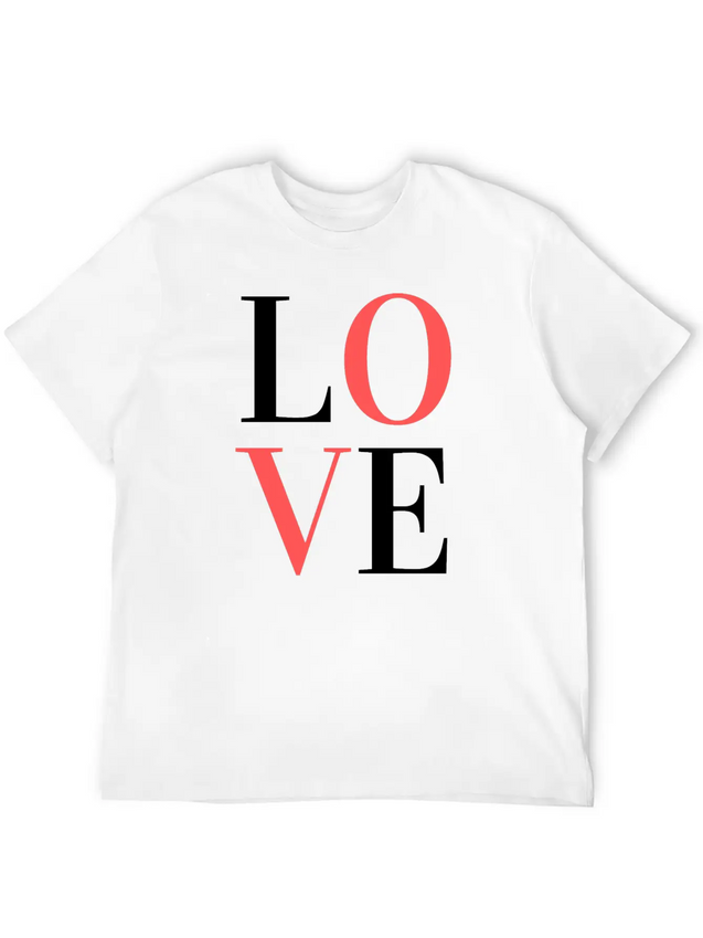 L O V E / L I E B E / A M O U R Lightweight Cotton T-Shirt – Daily Comfort Graphic Shirt