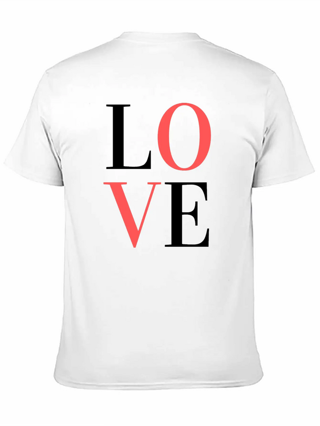 L O V E / L I E B E / A M O U R Lightweight Cotton T-Shirt – Daily Comfort Graphic Shirt