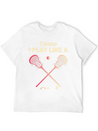 Lacrosse Player Coach Team Goalie Funny Humour Lightweight Cotton T-Shirt – Daily Comfort Graphic Shirt