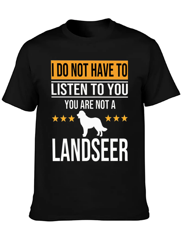 Landseer Dog Dog Lover For Mom And Dad Lightweight Cotton T-Shirt – Daily Comfort Graphic Shirt