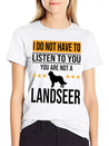 Landseer Dog Dog Lover For Mom And Dad Lightweight Cotton T-Shirt – Daily Comfort Graphic Shirt