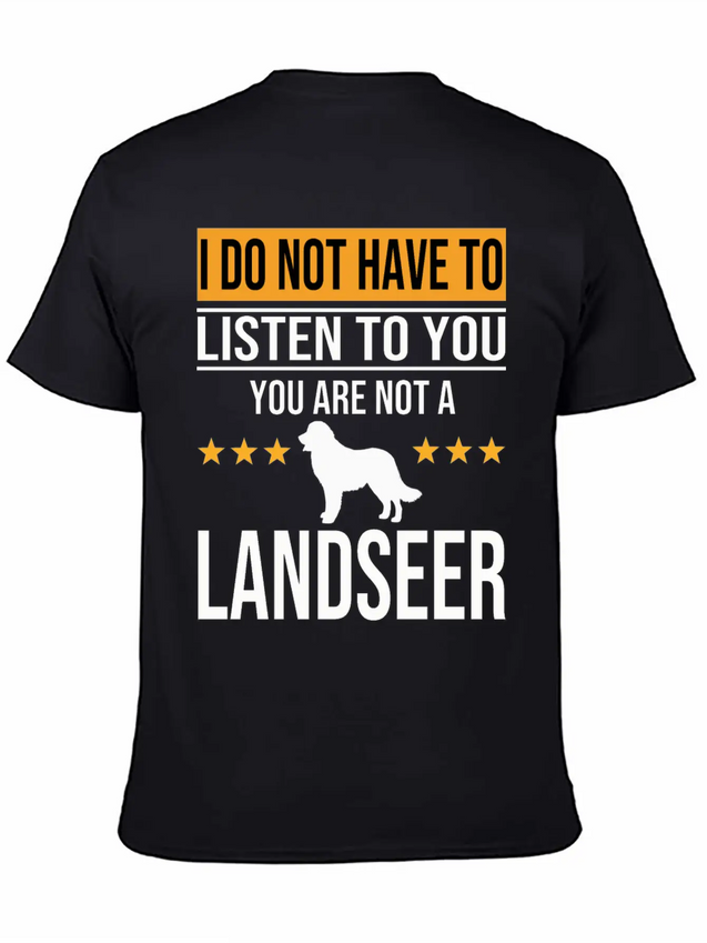 Landseer Dog Dog Lover For Mom And Dad Lightweight Cotton T-Shirt – Daily Comfort Graphic Shirt