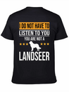 Landseer Dog Dog Lover For Mom And Dad Lightweight Cotton T-Shirt – Daily Comfort Graphic Shirt