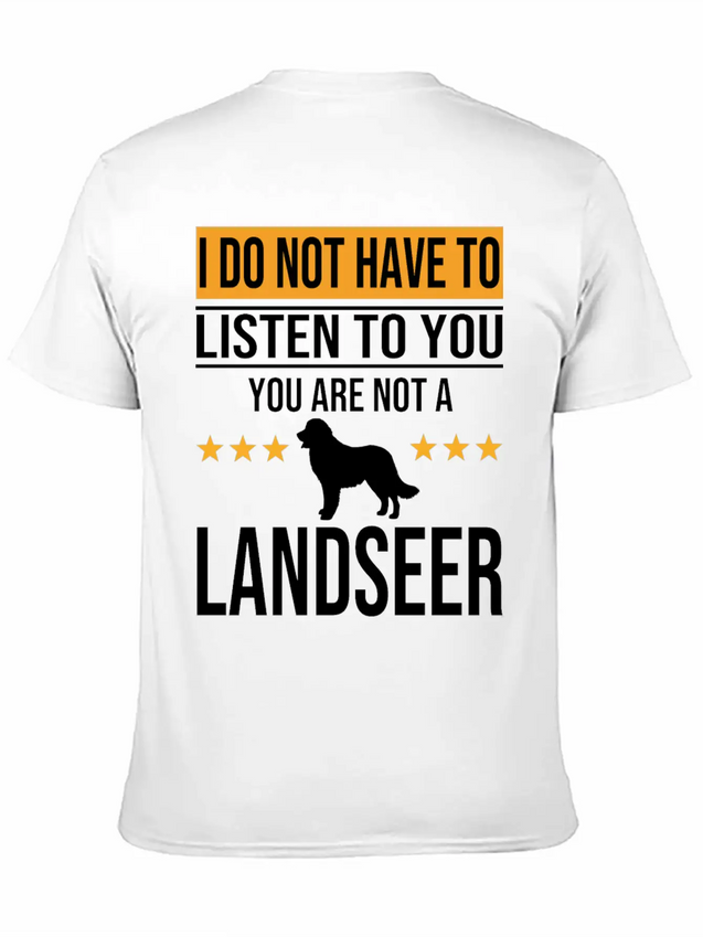 Landseer Dog Dog Lover For Mom And Dad Lightweight Cotton T-Shirt – Daily Comfort Graphic Shirt
