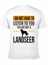 Landseer Dog Dog Lover For Mom And Dad Lightweight Cotton T-Shirt – Daily Comfort Graphic Shirt