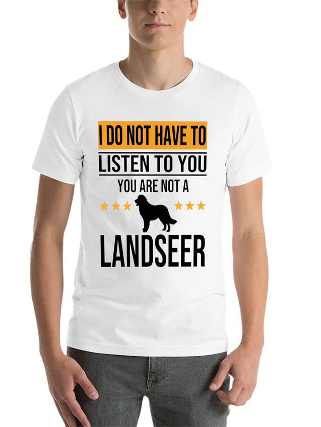 Landseer Dog Dog Lover For Mom And Dad Lightweight Cotton T-Shirt – Daily Comfort Graphic Shirt