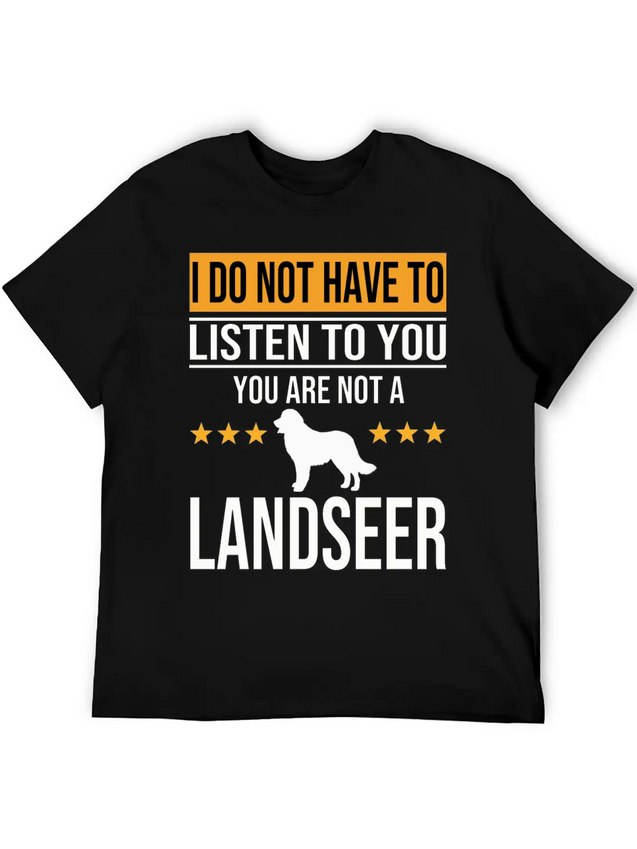 Landseer Dog Dog Lover For Mom And Dad Lightweight Cotton T-Shirt – Daily Comfort Graphic Shirt