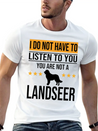 Landseer Dog Dog Lover For Mom And Dad Lightweight Cotton T-Shirt – Daily Comfort Graphic Shirt