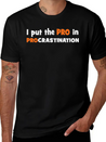 Lazy Lightweight Cotton T-Shirt – Daily Comfort Graphic Shirt