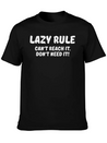Lazy Rule Lightweight Cotton T-Shirt – Daily Comfort Graphic Shirt