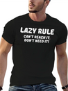 Lazy Rule Lightweight Cotton T-Shirt – Daily Comfort Graphic Shirt