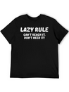 Lazy Rule Lightweight Cotton T-Shirt – Daily Comfort Graphic Shirt