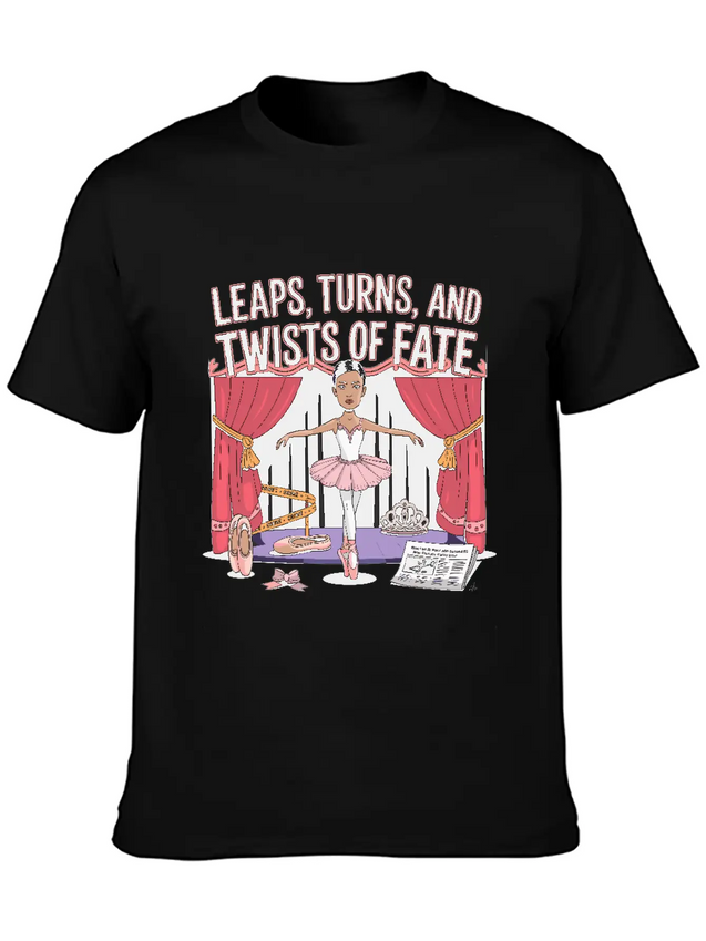 Leaps Turns Twists Of True Fate True Crime Lightweight Cotton T-Shirt – Daily Comfort Graphic Shirt