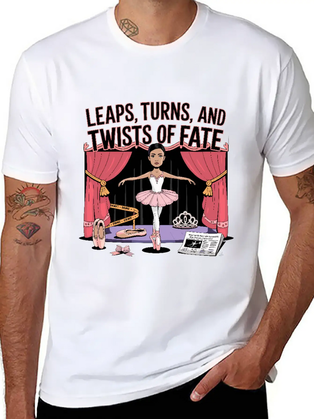 Leaps Turns Twists Of True Fate True Crime Lightweight Cotton T-Shirt – Daily Comfort Graphic Shirt