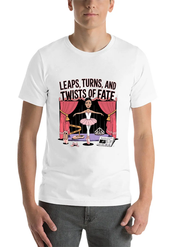 Leaps Turns Twists Of True Fate True Crime Lightweight Cotton T-Shirt – Daily Comfort Graphic Shirt