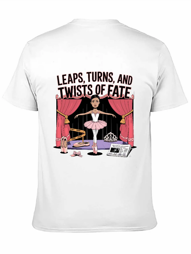 Leaps Turns Twists Of True Fate True Crime Lightweight Cotton T-Shirt – Daily Comfort Graphic Shirt