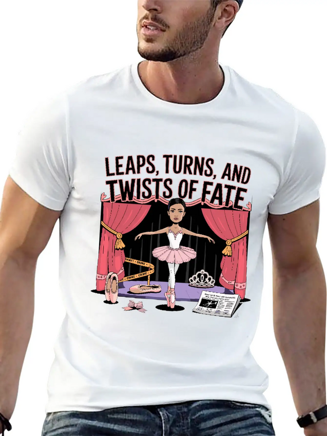 Leaps Turns Twists Of True Fate True Crime Lightweight Cotton T-Shirt – Daily Comfort Graphic Shirt
