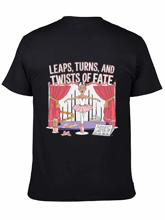 Leaps Turns Twists Of True Fate True Crime Lightweight Cotton T-Shirt – Daily Comfort Graphic Shirt